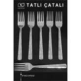 Takaz Global Veneta 6 lı Paslanmaz Tatlı Çatalı Seti